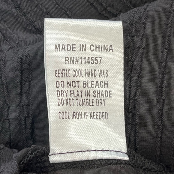 THML Embroidered Boho Blouse Medium Black Rust Leopard Back Long Sleeve Top - Picture 10 of 10